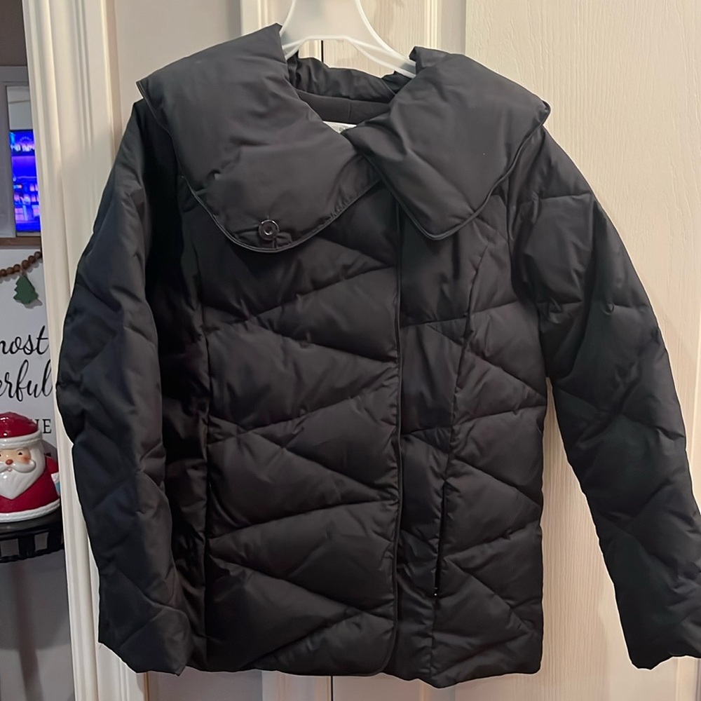 Maternity Black Puffer Coat